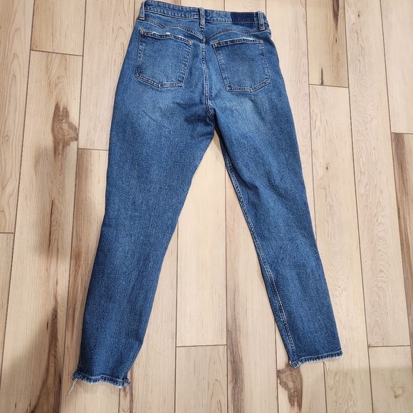 Abercrombie & Fitch Distressed Blue High Rise Skinny Jeans - Picture 4 of 4